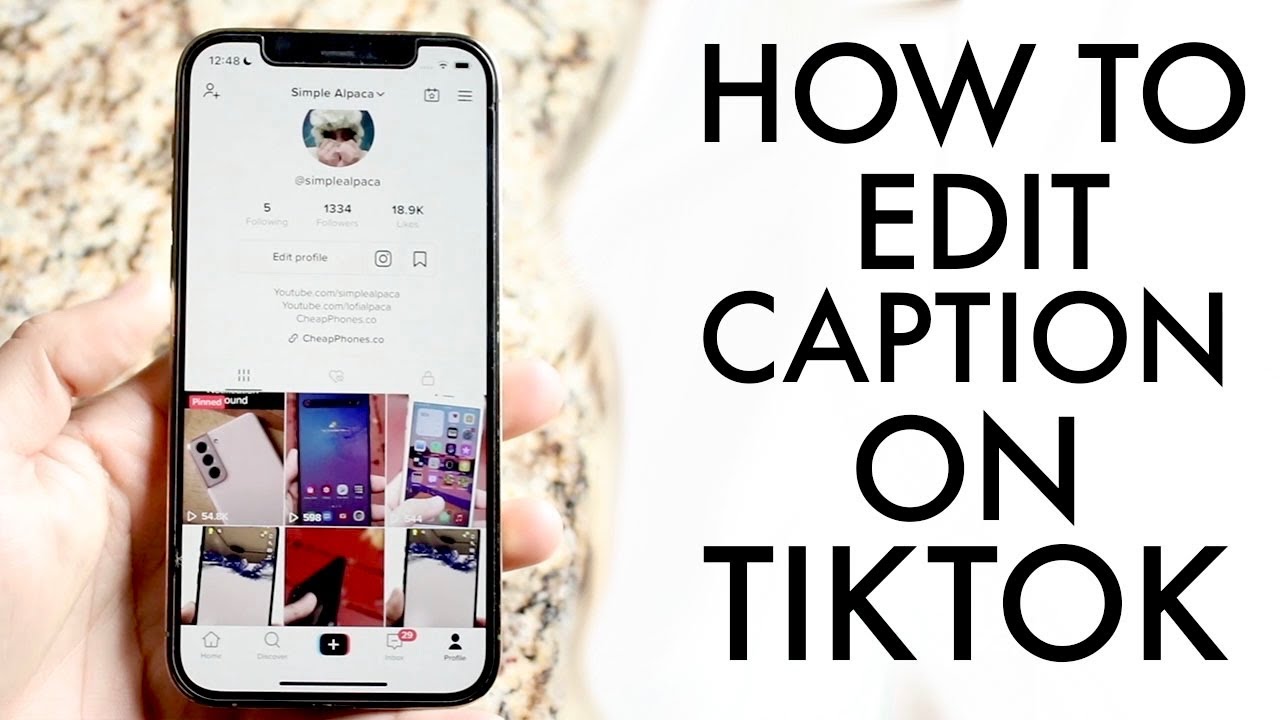 How to edit tik tok caption